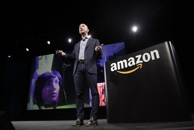 Amazon CEO Jeff Bezos at a news conference in Seattle, Washington June 18, 2014. (REUTERS) Amazon CEO Jeff Bezos at a news conference in Seattle, Washington June 18, 2014. (REUTERS)