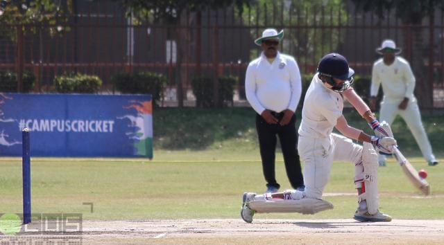A cricket player from the Hindu College team during a match. (Focus Sports) A cricket player from the Hindu College team during a match. (Focus Sports)