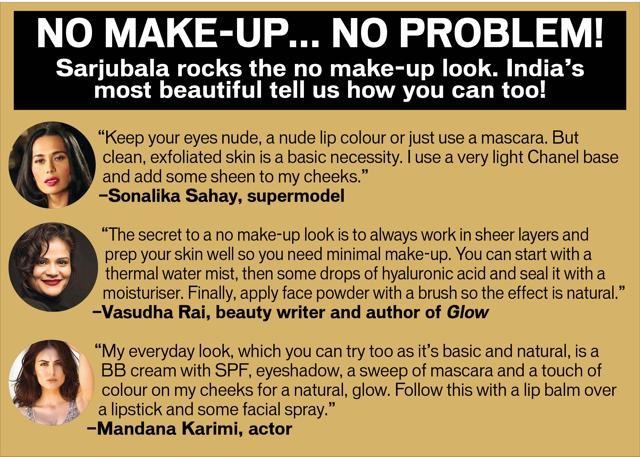 Celebrities and make-up enthusiasts share tips on sporting the no make-up look Celebrities and make-up enthusiasts share tips on sporting the no make-up look