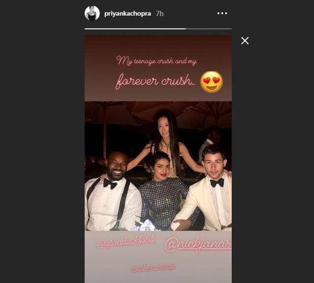 Priyanka Chopra with her ‘forever crush’ Nick Jonas. (Instagram) Priyanka Chopra with her ‘forever crush’ Nick Jonas. (Instagram)
