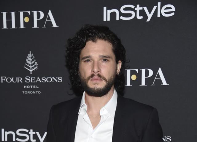 Actor Kit Harington attends the Hollywood Foreign Press Association/Instyle party on Day 3 of the Toronto International Film Festival at the Four Seasons Hotel Toronto on Saturday. (Evan Agostini/Invision/AP)