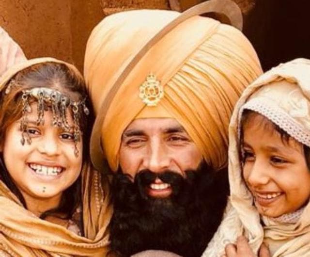 Akshay Kumar on the sets of Kesari.