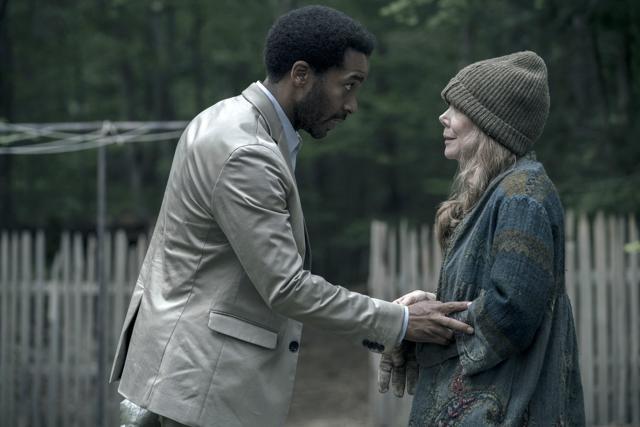 This image released by Hulu shows Andre Holland, left, and Sissy Spacek in a scene from Castle Rock, premiering July 25 on Hulu. (AP) This image released by Hulu shows Andre Holland, left, and Sissy Spacek in a scene from Castle Rock, premiering July 25 on Hulu. (AP)