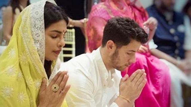 Priyanka Chopra and Nick Jonas at the Mumbai roka ceremony. Priyanka Chopra and Nick Jonas at the Mumbai roka ceremony.