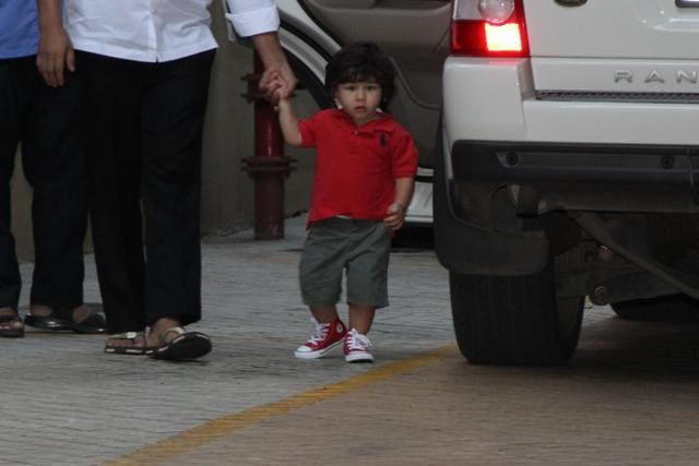 India’s favourite little boy Taimur Ali Khan at his grandmother Babita’s place. India’s favourite little boy Taimur Ali Khan at his grandmother Babita’s place.