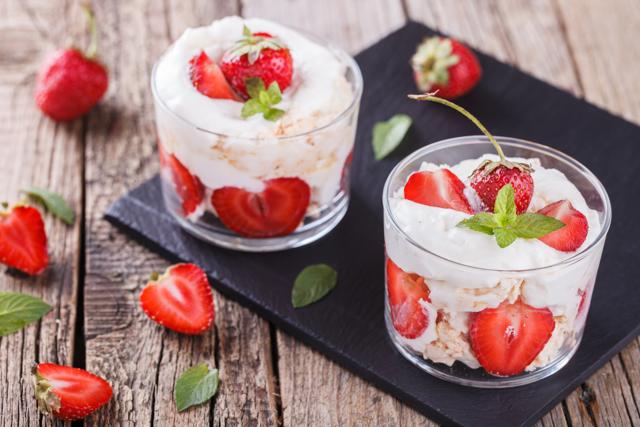 That delightful dessert known as the Eton Mess — traditionally, strawberries with whipped cream and meringue. Madeira and Mime in Powai does a good Chocolate Eton Mess (white chocolate, dark chocolate, whipped cream, fruit). Pali Village Café in Bandra does one with meringue, berries and cream that can really mess with your mind. (Getty Images / iStock) That delightful dessert known as the Eton Mess — traditionally, strawberries with whipped cream and meringue. Madeira and Mime in Powai does a good Chocolate Eton Mess (white chocolate, dark chocolate, whipped cream, fruit). Pali Village Café in Bandra does one with meringue, berries and cream that can really mess with your mind. (Getty Images / iStock)