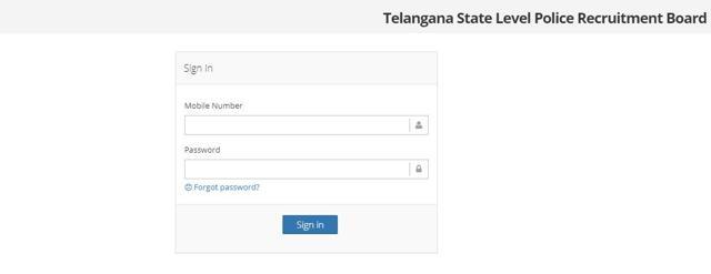 TS Police SI result 2018 login (TSLPRB)