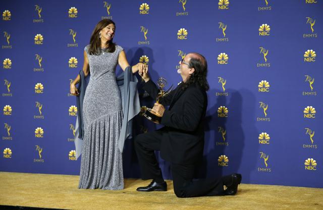 Watch Glenn Weiss Shocking Wedding Proposal To Girlfriend During Speech That Won The Emmys Hindustan Times Emmy Awards Proposal 2022