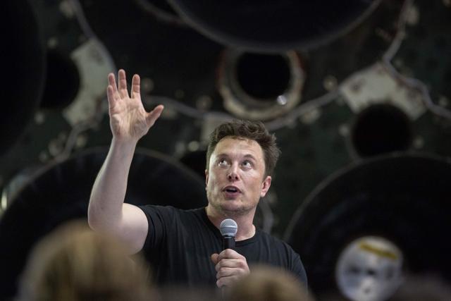 Elon Musk speaks near a Falcon 9 rocket during his announcement that Japanese billionaire Yusaku Maezawa will be the first private passenger who will fly around the Moon aboard the SpaceX BFR. (AFP Photo) Elon Musk speaks near a Falcon 9 rocket during his announcement that Japanese billionaire Yusaku Maezawa will be the first private passenger who will fly around the Moon aboard the SpaceX BFR. (AFP Photo)