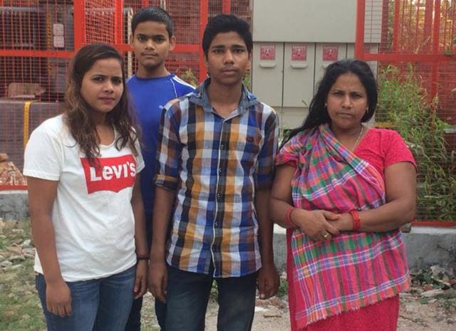 Hassan Ali with his mother (R) outside child care institute (CCI) in Narsinghpur, Gurugram. (Yogendra Kumar/HT PHOTO) Hassan Ali with his mother (R) outside child care institute (CCI) in Narsinghpur, Gurugram. (Yogendra Kumar/HT PHOTO)