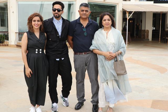 Sanya Malhotra, Ayushmann Khurrana, Gajraj Rao and Neeta Gupta promote Badhaai Ho.