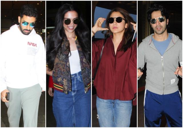 Airport diaries: Anushka Sharma, Deepika Padukone, Abhishek Bachchan, Varun Dhawan. Airport diaries: Anushka Sharma, Deepika Padukone, Abhishek Bachchan, Varun Dhawan.