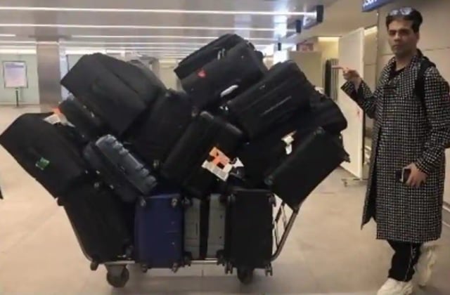 Karan Johar knows how to pack for a party.