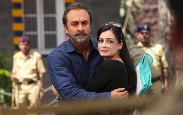 Ranbir Kapoor and Dia Mirza in a still from Sanju.