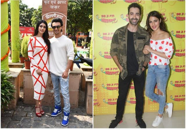 Loveyatri and Jalebi teams promote their films. Loveyatri and Jalebi teams promote their films.