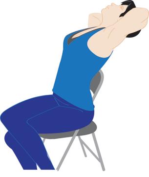 Sit on your chair and lean back over the back of the chair (Illustration: Mitrarun Haldar) Sit on your chair and lean back over the back of the chair (Illustration: Mitrarun Haldar)