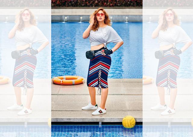 Jwala started playing badminton at the age of four (Skirt, Zara; sports bra, Adidas; top, Koovs;shoes, Zara) (Prabhat Shetty) Jwala started playing badminton at the age of four (Skirt, Zara; sports bra, Adidas; top, Koovs;shoes, Zara) (Prabhat Shetty)