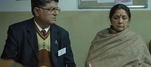 Gajraj Rao and Neena Gupta in a scene from Badhai Ho.
