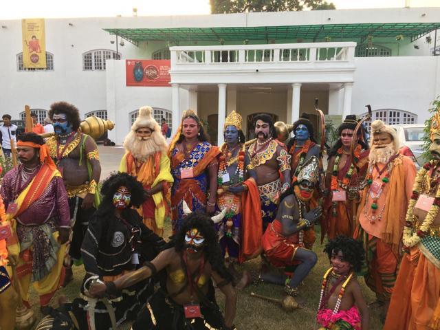 Gods and demons seemed to get along pretty well at this gathering. Gods and demons seemed to get along pretty well at this gathering.