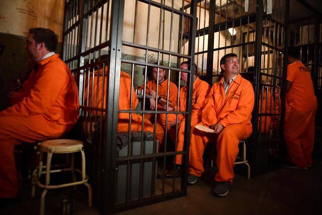 The Alcotraz Prison Cocktail Bar in east London. (AFP) The Alcotraz Prison Cocktail Bar in east London. (AFP)
