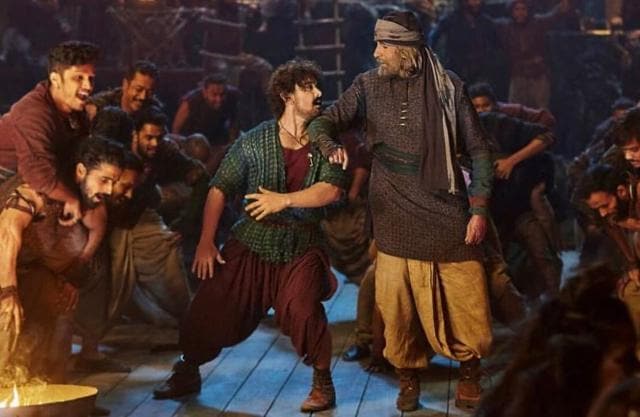 Aamir Khan and Amitabh Bachchan seen dancing in the song Vashmalle.