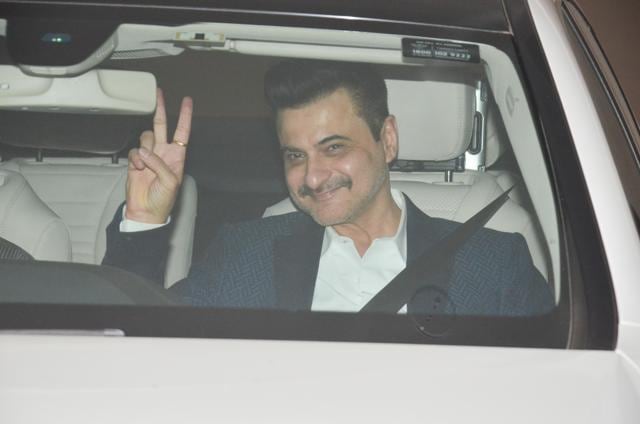 Sanjay Kapoor spotted on his way to Karan Johar’s party. (Viral Bhayani) Sanjay Kapoor spotted on his way to Karan Johar’s party. (Viral Bhayani)