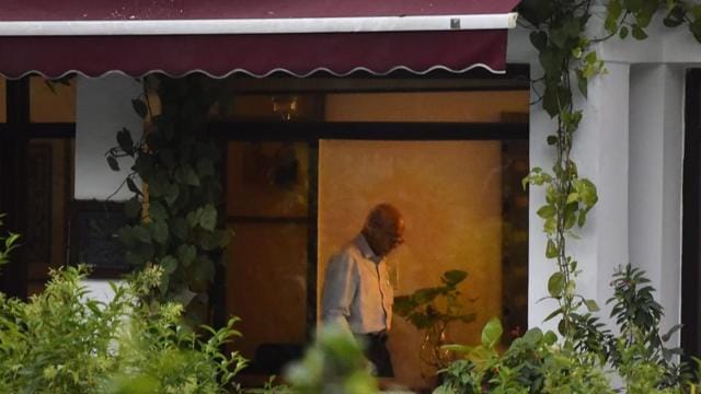 MJ Akbar at his residence at 9 Teen Murti lane (Vipin Kumar / HT Photo) MJ Akbar at his residence at 9 Teen Murti lane (Vipin Kumar / HT Photo)
