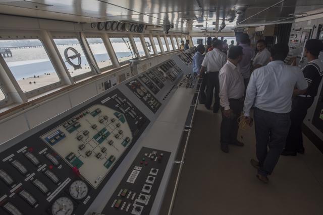 A view of the control room at Angriya (Pratik Chorge/HT Photo)