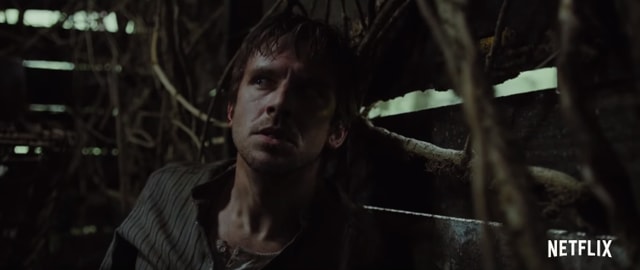 Dan Stevens in a still from Netflix’s Apostle.