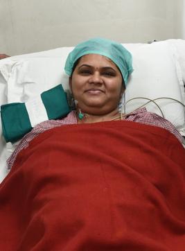 Minaxi Valand (patient) at Galaxy hospital on Karve road in Pune, India (Pratham Gokhale/HT Photo) Minaxi Valand (patient) at Galaxy hospital on Karve road in Pune, India (Pratham Gokhale/HT Photo)