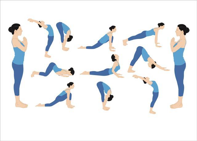 Surya namaskars work perfectly well to absorb the rays of the sun (Illustration by Mitrarun Halder) Surya namaskars work perfectly well to absorb the rays of the sun (Illustration by Mitrarun Halder)