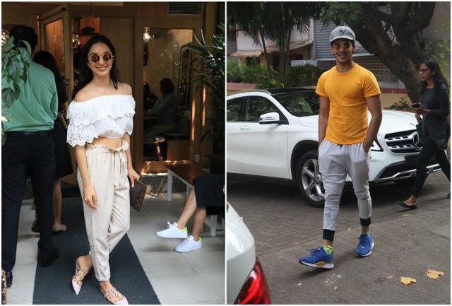 Ishaan Khatter and Kiara Advani spotted out and about in Mumbai. (Viral Bhayani) Ishaan Khatter and Kiara Advani spotted out and about in Mumbai. (Viral Bhayani)
