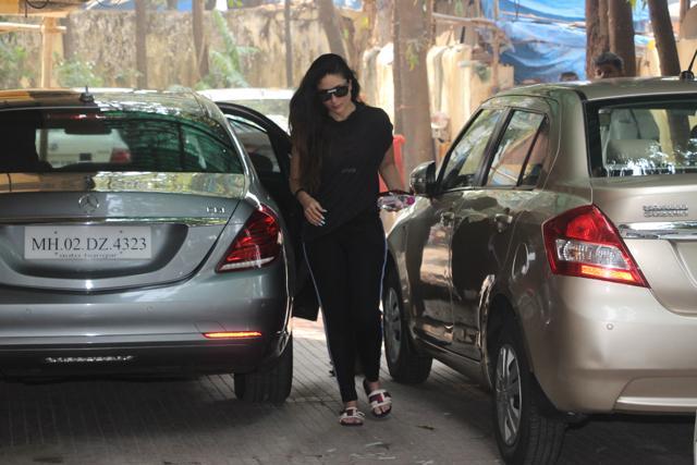 Kareena Kapoor Khan at gym.
