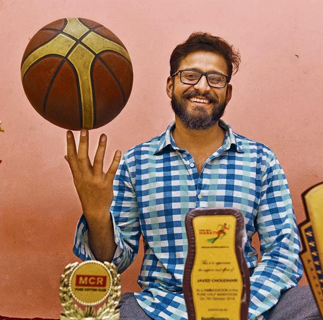 Javed Choudhari poses for photo near his residence on Sinhagad road in Pune (Pratham Gokhale/HT Photo) Javed Choudhari poses for photo near his residence on Sinhagad road in Pune (Pratham Gokhale/HT Photo)