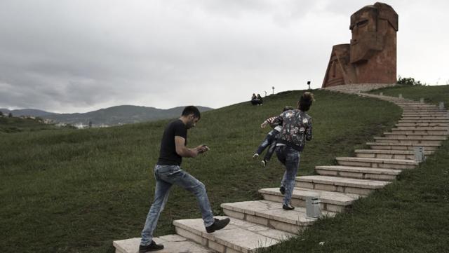 Since a six-year separatist war ended in 1994, the mountainous region of Nagorno-Karabakh has been controlled by local ethnic Armenian forces backed by Armenia, yet the territory continues to be claimed by neighboring Azerbaijan which has fought all attempts by the self-proclaimed Republic of Artsakh for international recognition. (AP) Since a six-year separatist war ended in 1994, the mountainous region of Nagorno-Karabakh has been controlled by local ethnic Armenian forces backed by Armenia, yet the territory continues to be claimed by neighboring Azerbaijan which has fought all attempts by the self-proclaimed Republic of Artsakh for international recognition. (AP)