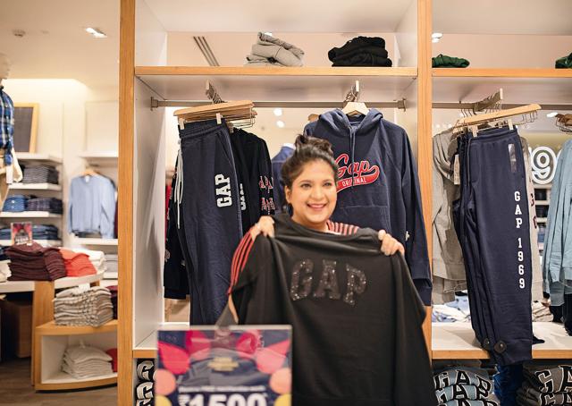 Jahnvi feels at ease when shopping for sweatshirts; it’s the only thing she can buy without a try on! Striped top, Zara; denims, Levi’s (Bellona) Jahnvi feels at ease when shopping for sweatshirts; it’s the only thing she can buy without a try on! Striped top, Zara; denims, Levi’s (Bellona)