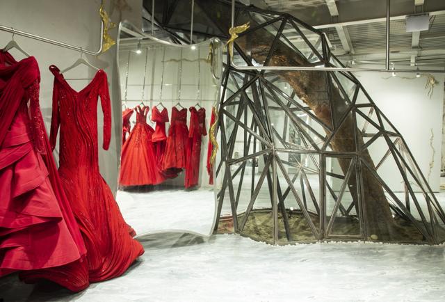 The store interiors represent the brand’s futuristic style The store interiors represent the brand’s futuristic style