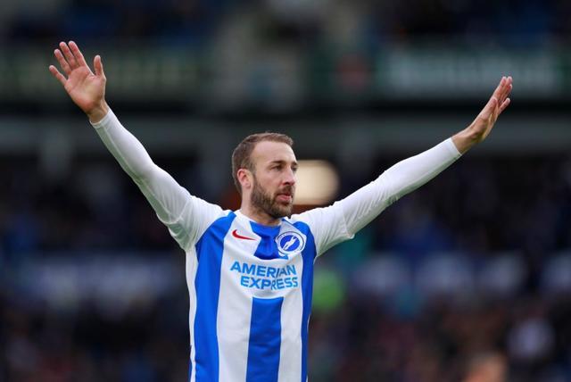 Brighton's Glenn Murray celebrates scoring their first goal. (Action Images via Reuters) Brighton's Glenn Murray celebrates scoring their first goal. (Action Images via Reuters)