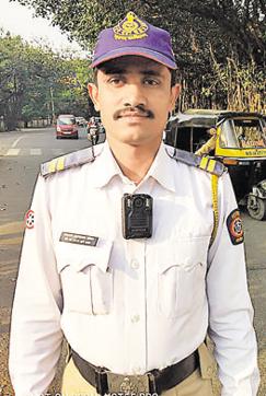 The deployment of the body cameras was announced by the traffic police department earlier this week (HT)