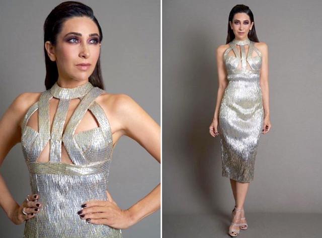 Karisma Kapoor wore a silver and gold dress at Vogue Women of the Year Awards 2018. Karisma Kapoor wore a silver and gold dress at Vogue Women of the Year Awards 2018.