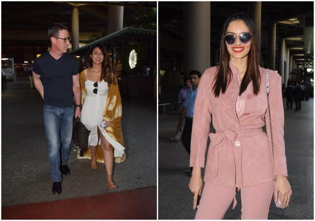 Ileana D’Cruz and Manushi Chhillar rock different looks at the airport. Ileana D’Cruz and Manushi Chhillar rock different looks at the airport.
