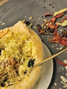 Enjoy pulled pork biryani in Italy