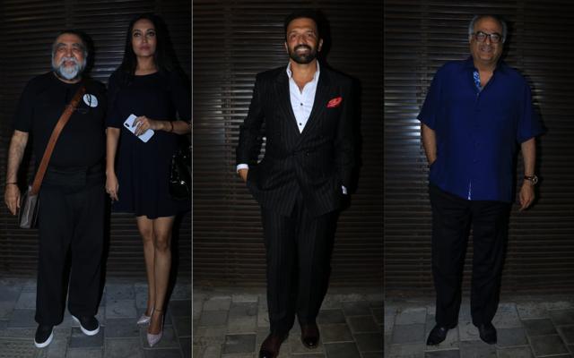 Prahlad Kakkar , Atul Kasbekar and Boney Kapoor at the party. (Viral Bhayani) Prahlad Kakkar , Atul Kasbekar and Boney Kapoor at the party. (Viral Bhayani)
