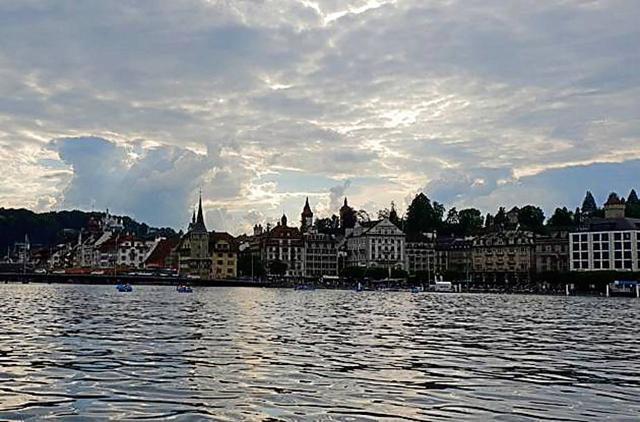 A view from Lake Lucerne.