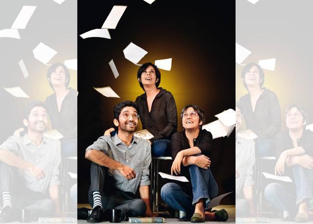 Manu, Ira and Parvati are three young best-selling authors (Raj K Raj ) Manu, Ira and Parvati are three young best-selling authors (Raj K Raj )
