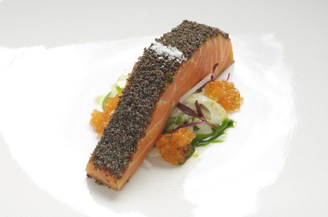 Confit of Petuna ocean trout with fennel salad Confit of Petuna ocean trout with fennel salad