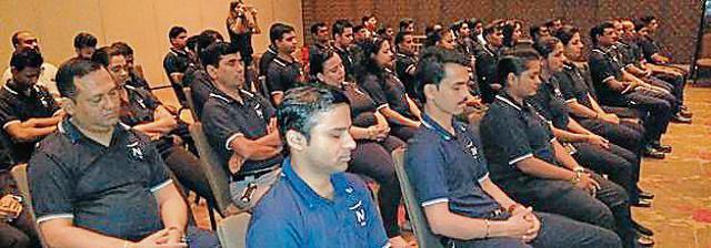 At the Novotel hotel, Pune , as a part of the drive, a&nbsp; meditation session was organised, taking into account the wellness aspect (HT)