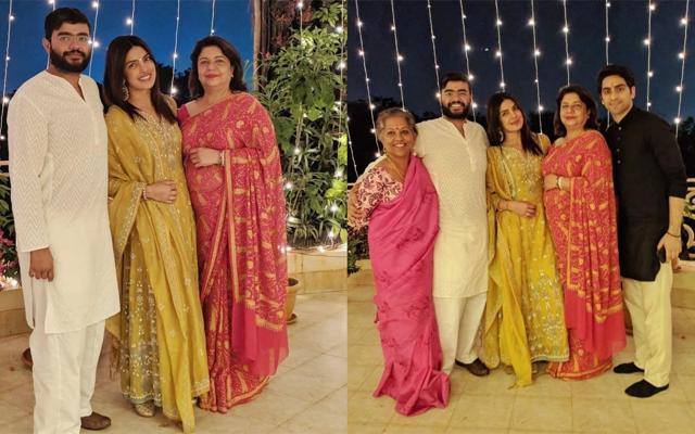 Priyanka Chopra celebrated Diwali with her mother and brother in Mumbai. (Facebook) Priyanka Chopra celebrated Diwali with her mother and brother in Mumbai. (Facebook)