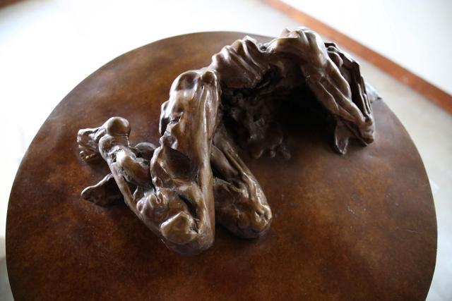 A sculpture by Kuwaiti artist Sami Mohammed displayed at the Museum of Modern Art in Kuwait City. (AFP) A sculpture by Kuwaiti artist Sami Mohammed displayed at the Museum of Modern Art in Kuwait City. (AFP)