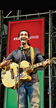 Aadar Malik during his gig in Pune (HT) Aadar Malik during his gig in Pune (HT)